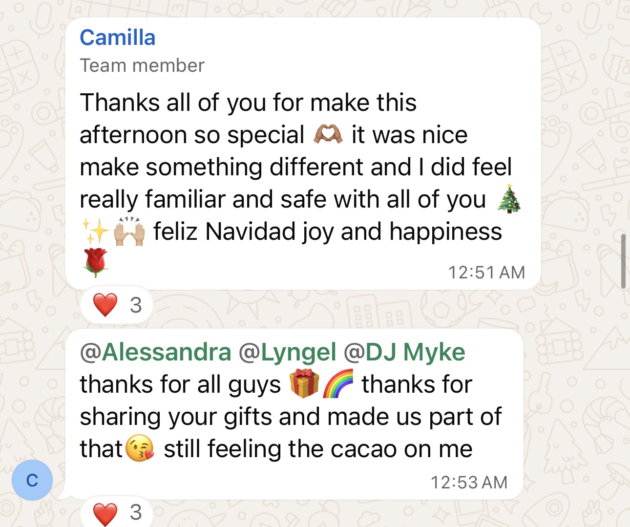 Testimonial from Camilla